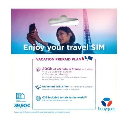 [PRG] SIM Bouygues Tourist